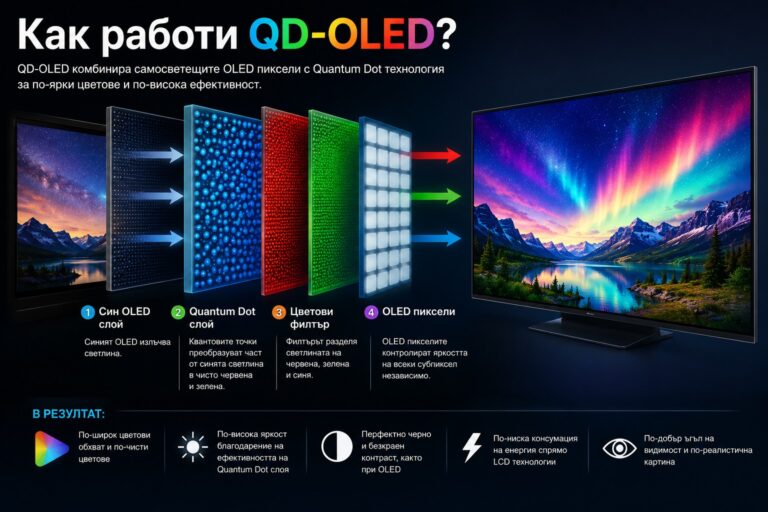 Как работи QD-OLED?