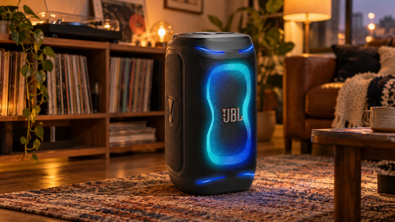 JBL PartyBox 130 в домашен кът за слушане на музика